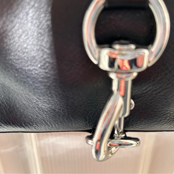 Rebecca Minkoff - Black Leather Chain Strap Bag Mini - Picture 7 of 12